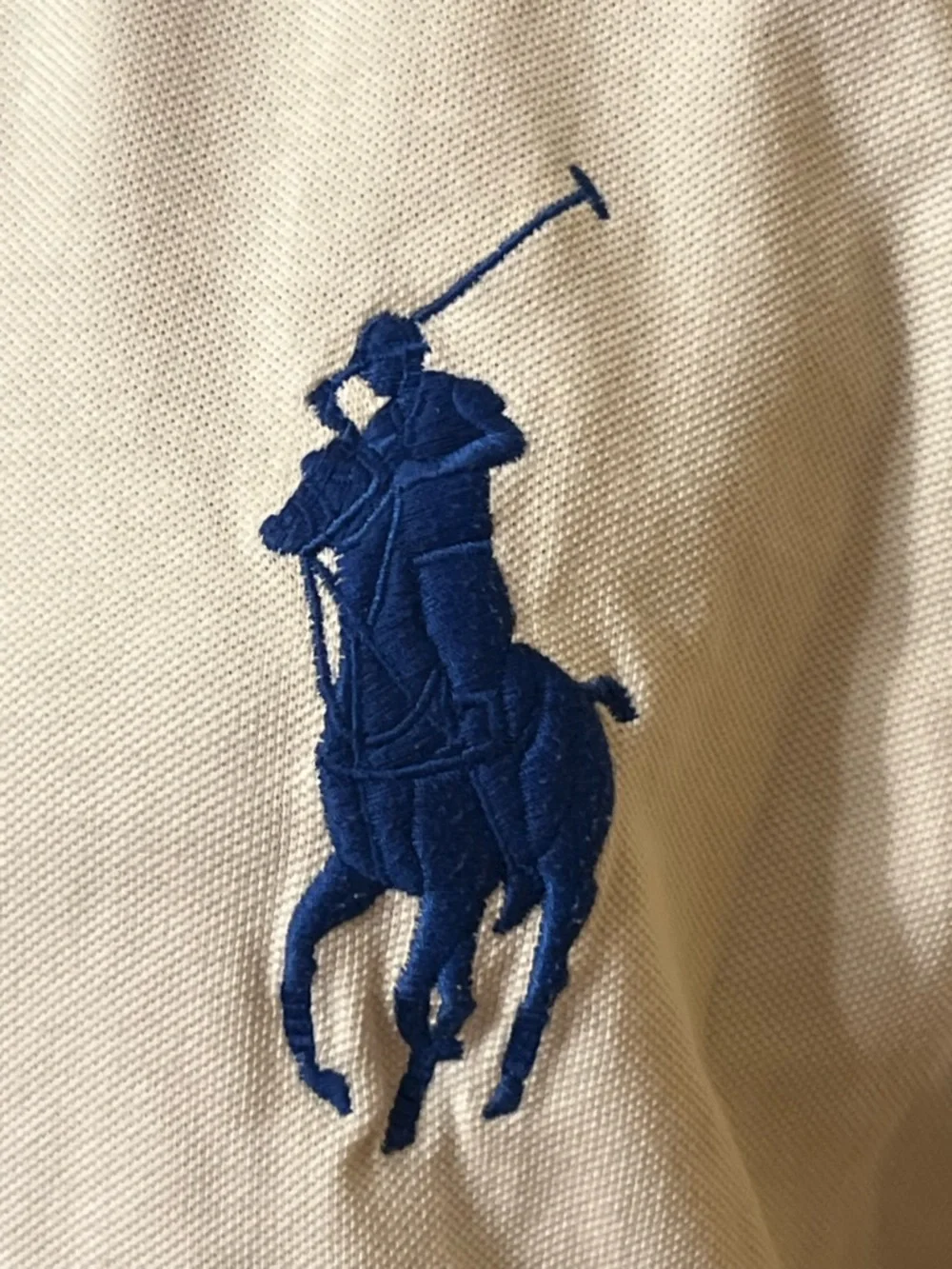 Polo by Ralph Lauren White Polo with Navy Pony Logo